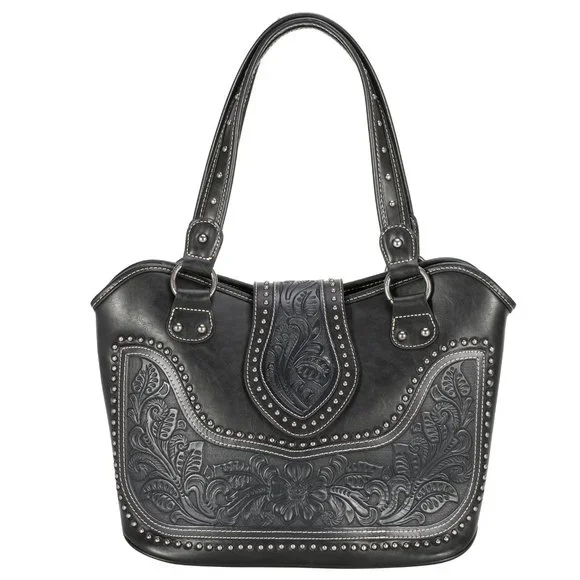 NIB Montana West Tooling Concealed Carry Collection Handbag - Picture 1 of 7